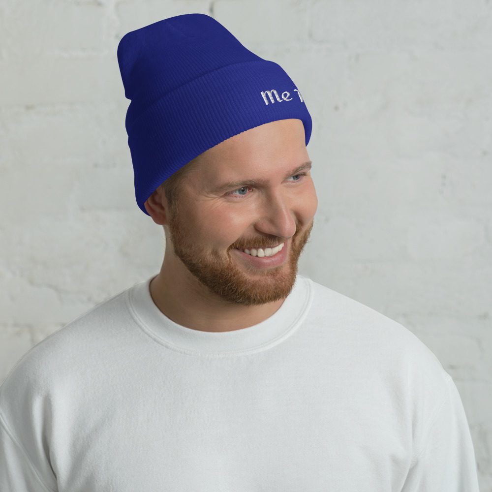 cuffed beanie royal front 6516d77abcffe