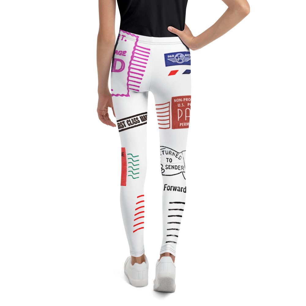 all over print youth leggings white back 651aac500c353
