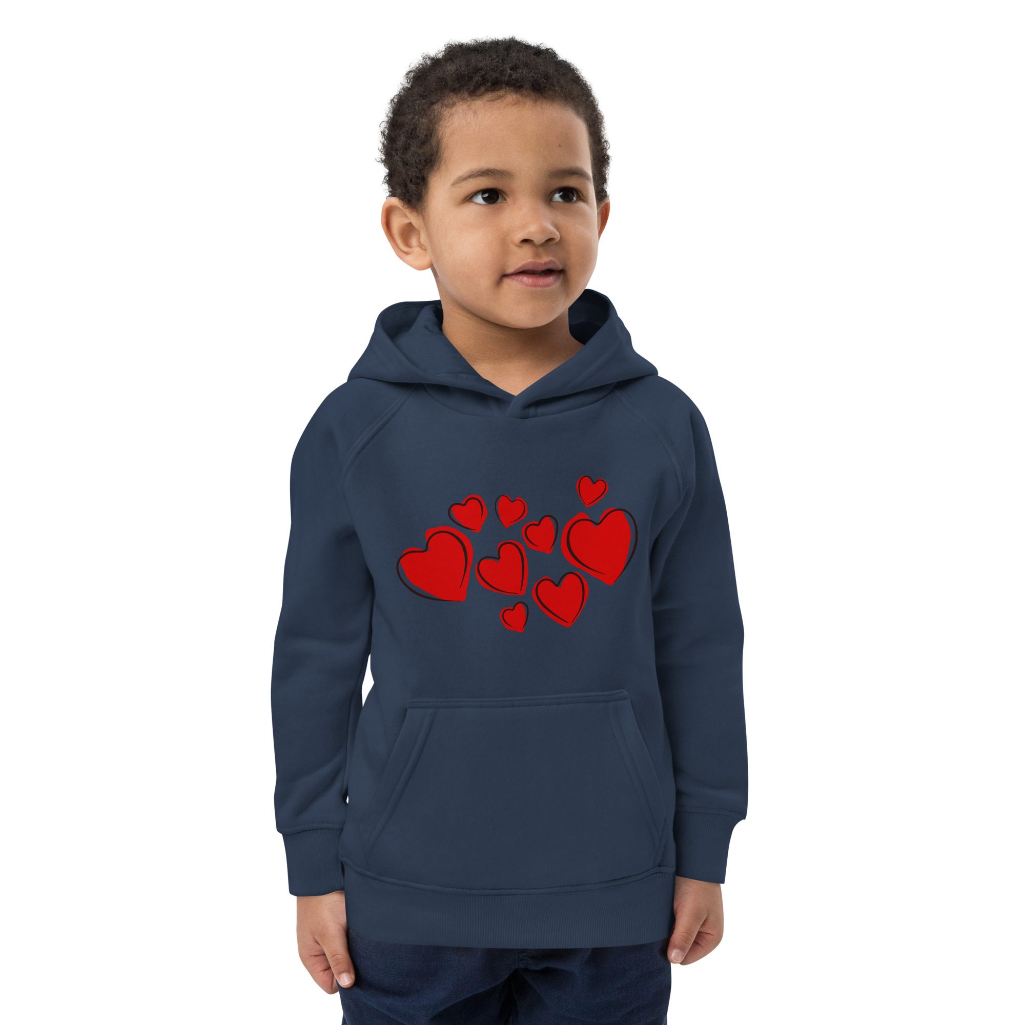 kids eco hoodie french navy front 651aaa7a33c96