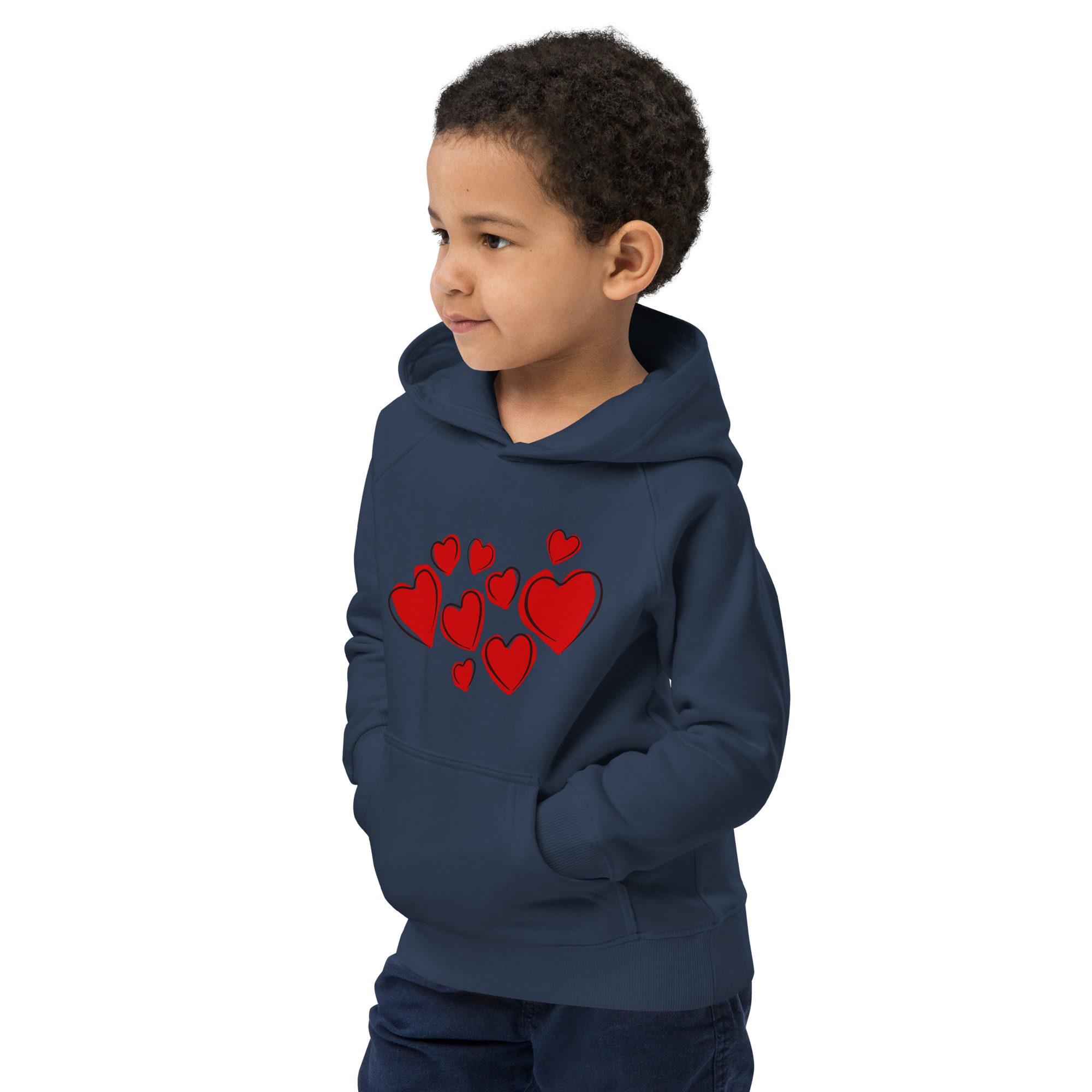 kids eco hoodie french navy left front 651aaa7a33e0c