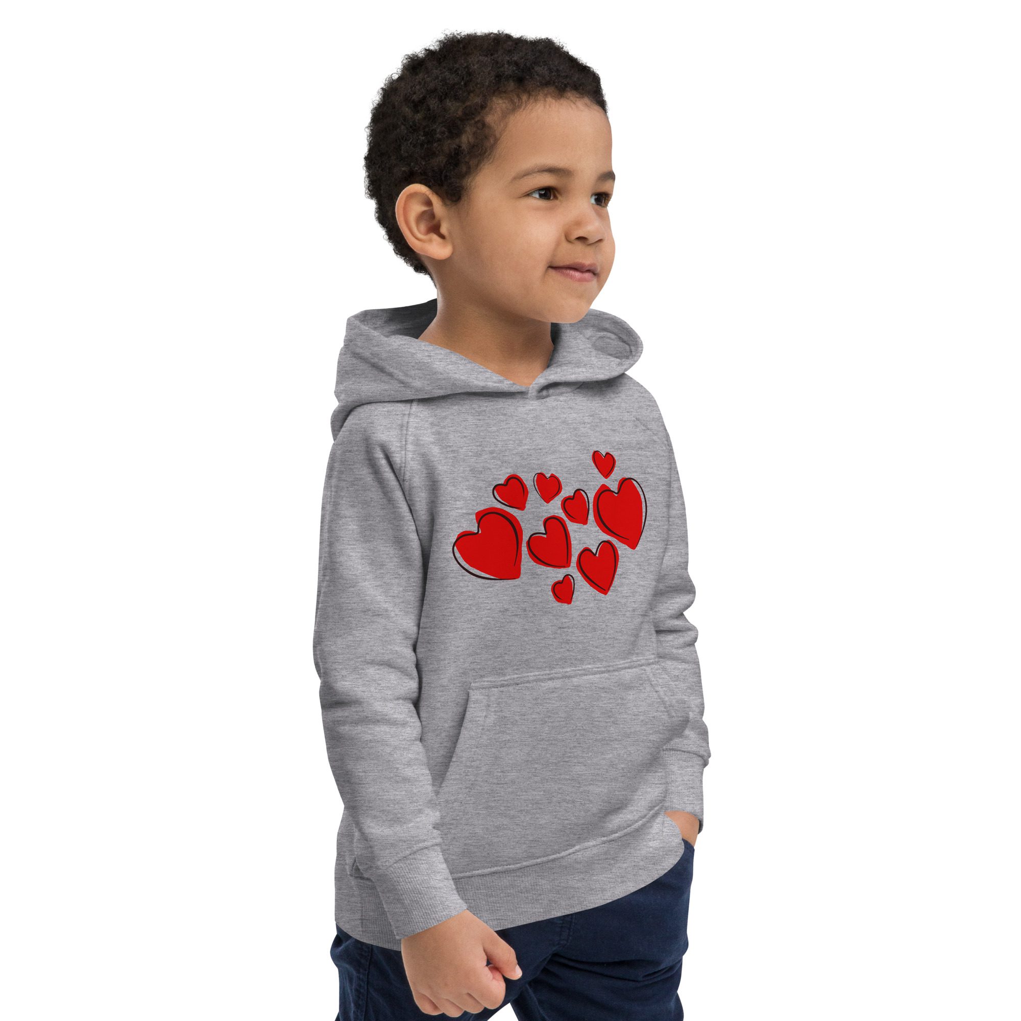 kids eco hoodie grey melange right front 651aaa7a34605
