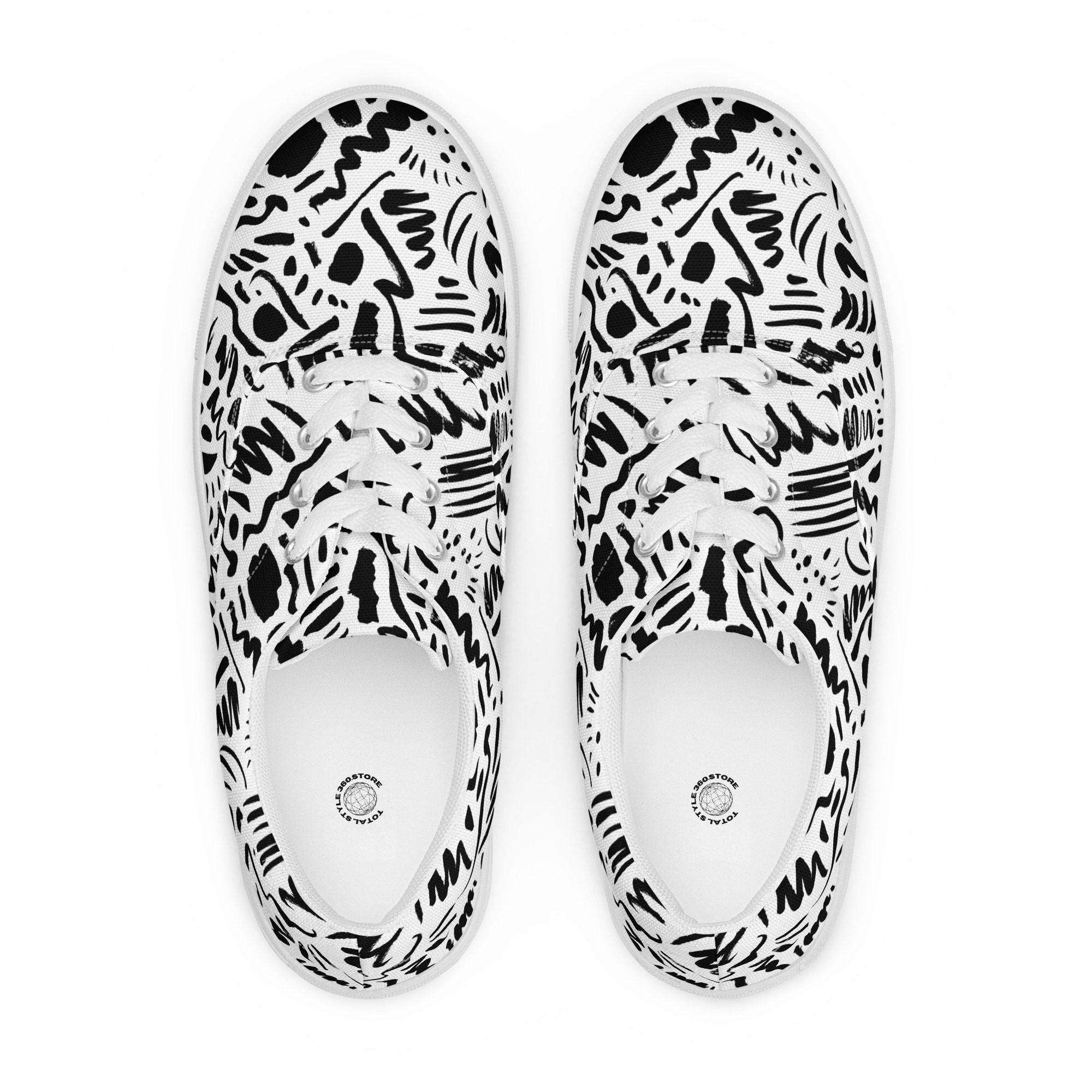 mens lace up canvas shoes white front 653f5cc6c3eb8