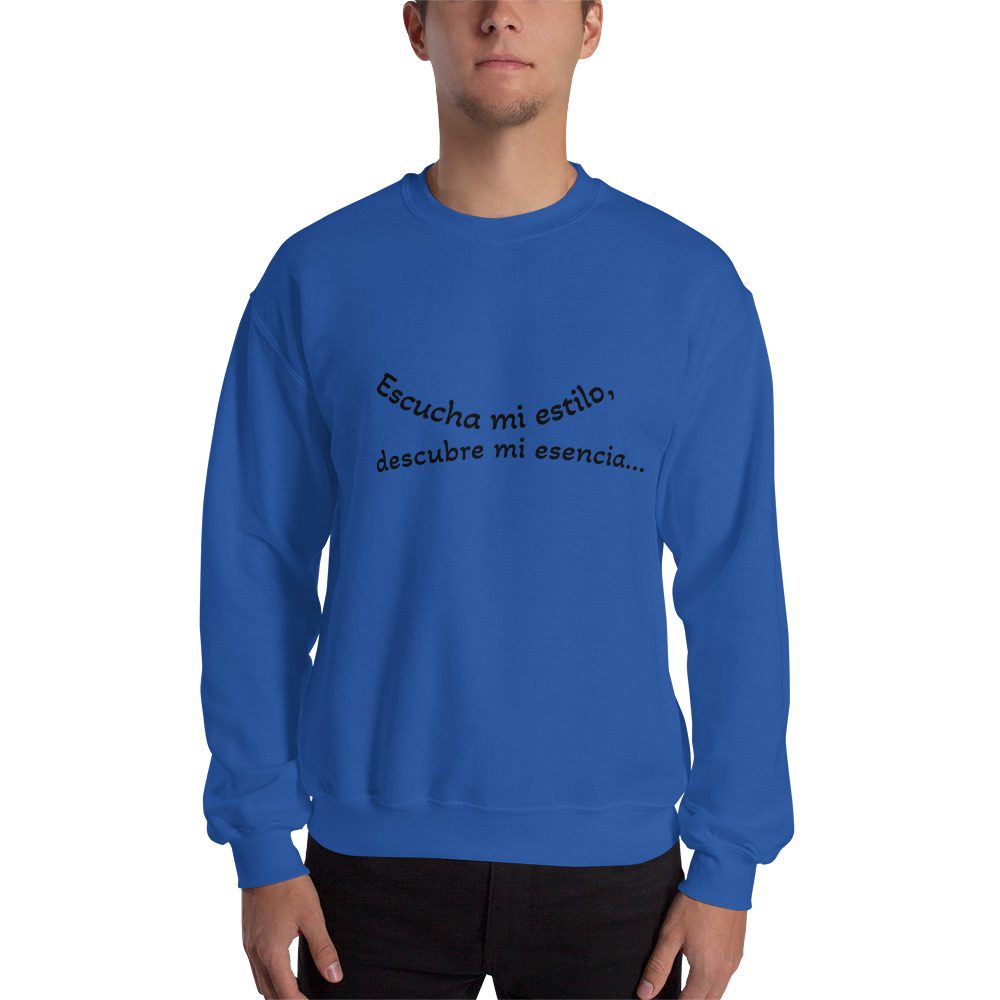 unisex crew neck sweatshirt royal front 652c0b2944d58