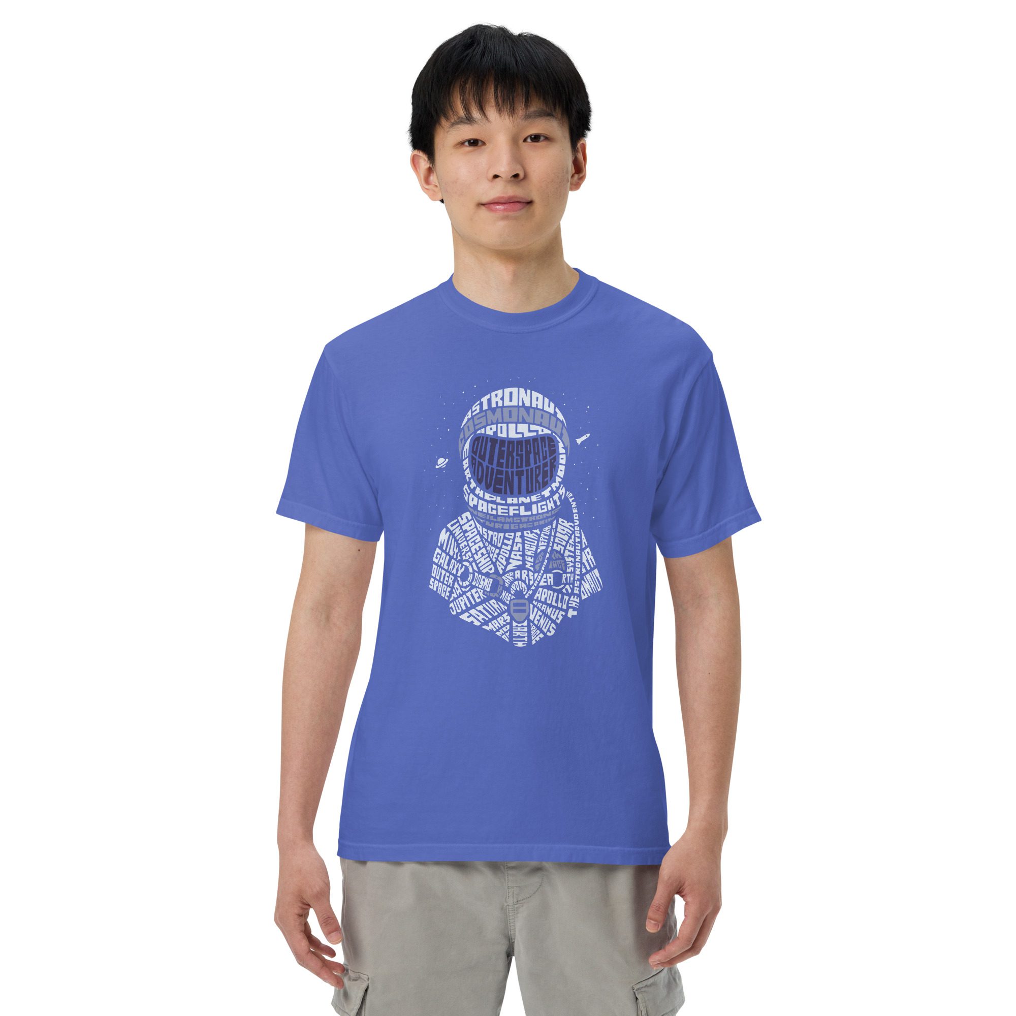 unisex garment dyed heavyweight t shirt flo blue front 6537b79f56b75