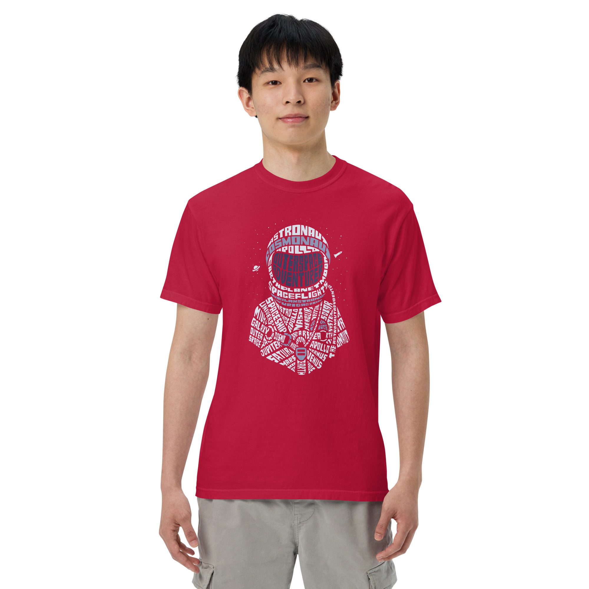 unisex garment dyed heavyweight t shirt red front 6537b79f56015