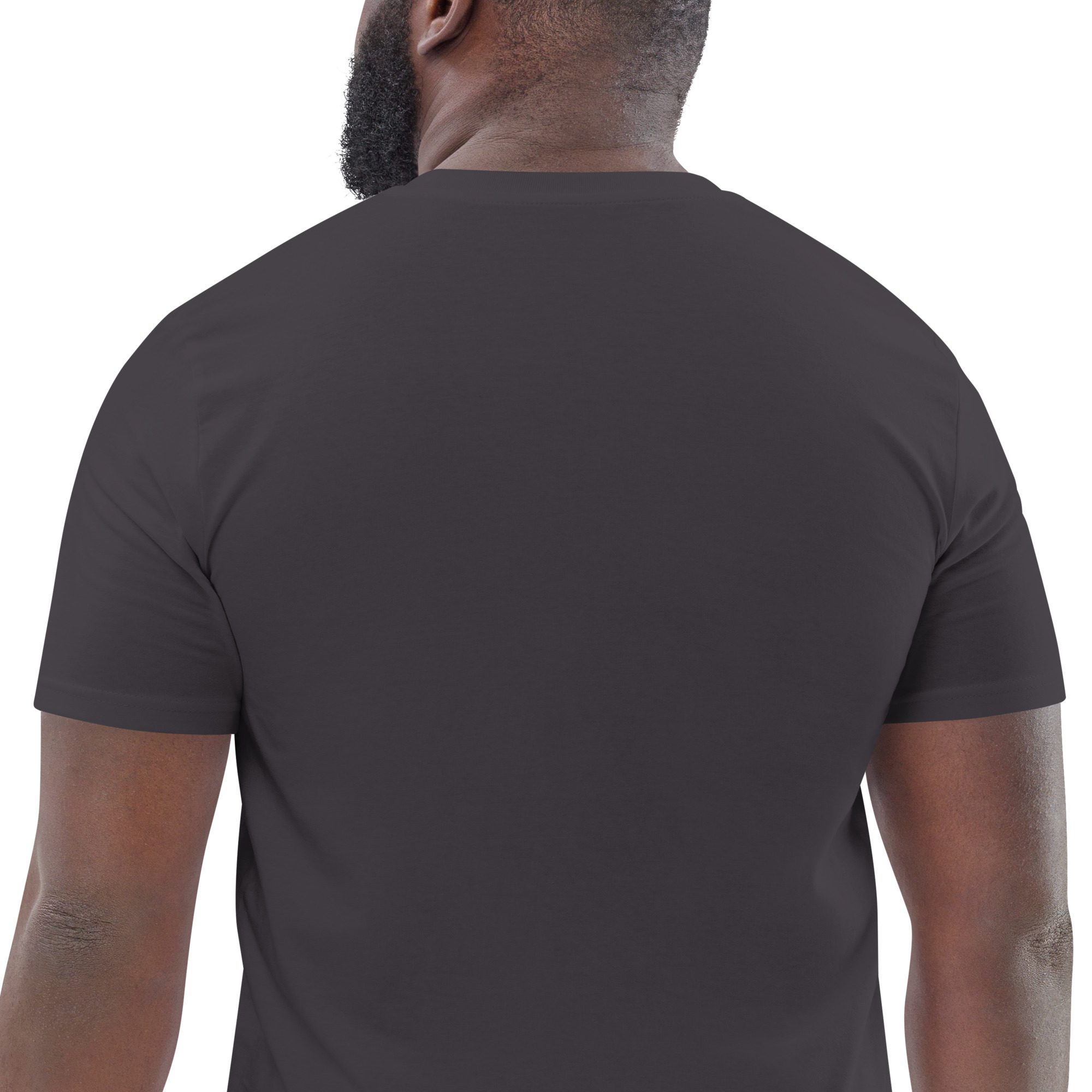 unisex organic cotton t shirt anthracite zoomed in 651ada938fa56