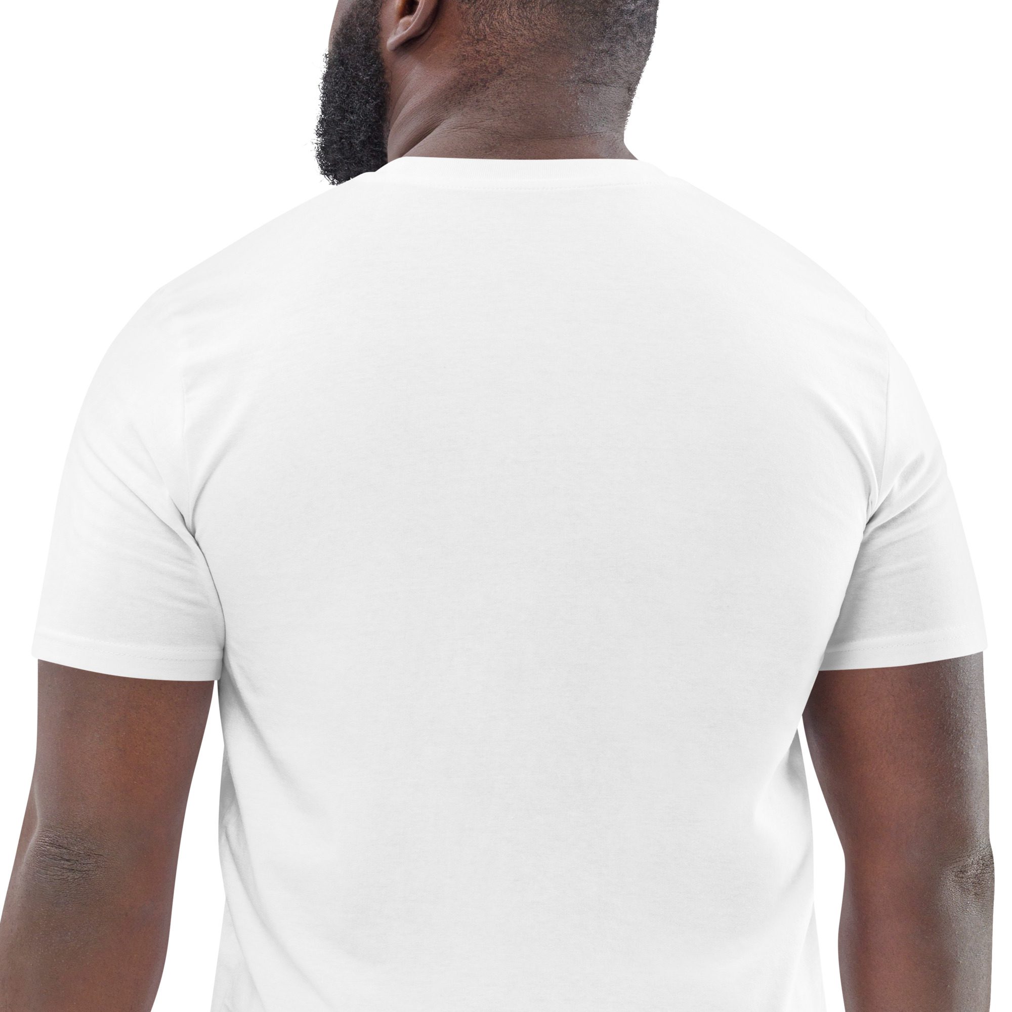 unisex organic cotton t shirt white zoomed in 651ada93baed1