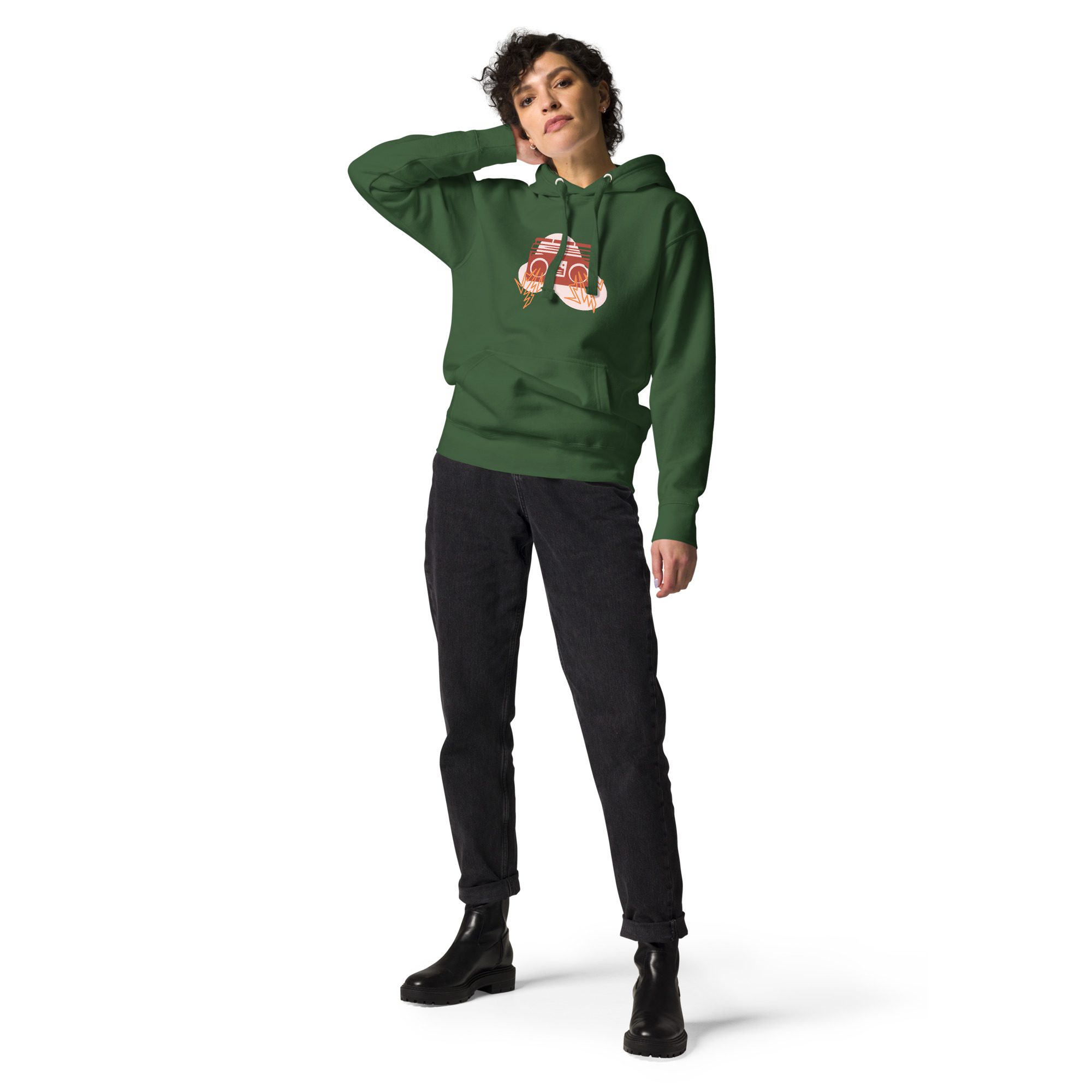 unisex premium hoodie forest green front 65297fc699c8e