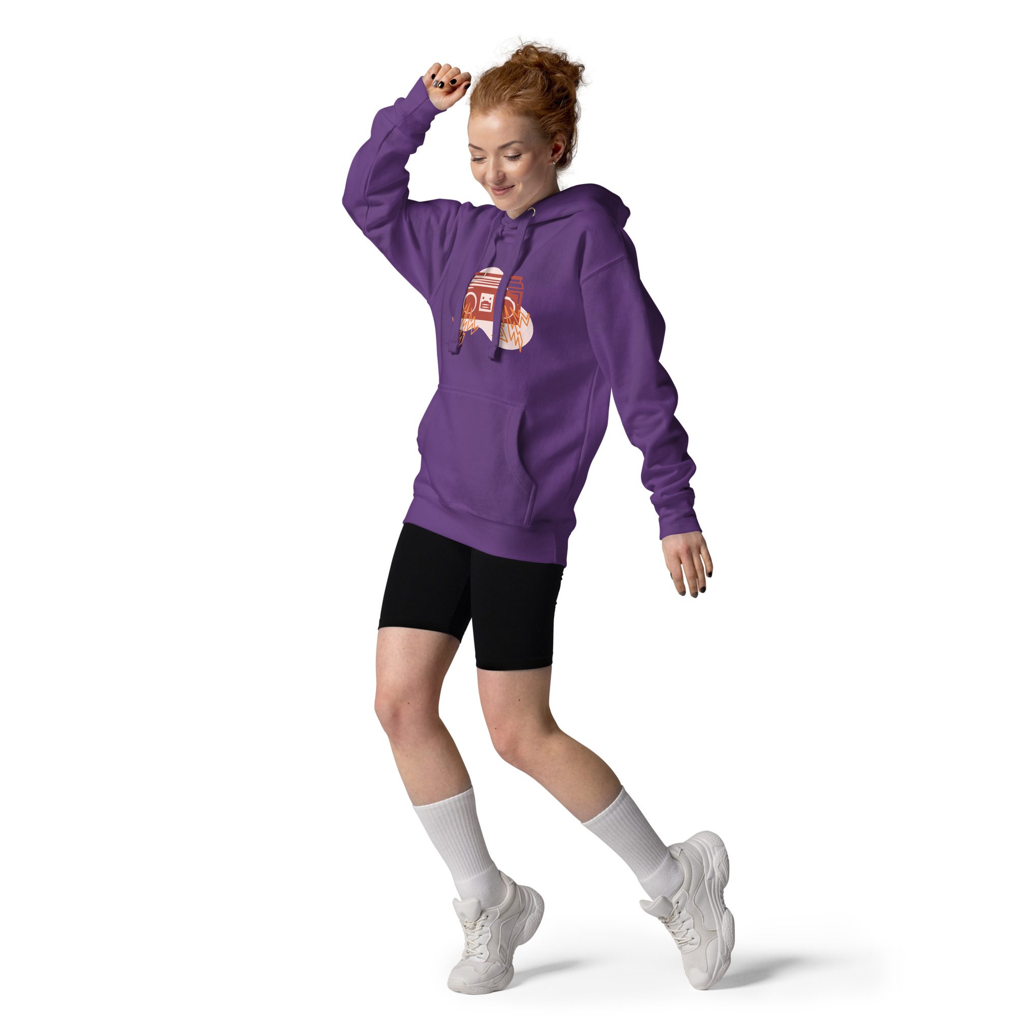 unisex premium hoodie purple front 65297fc6b8e4a