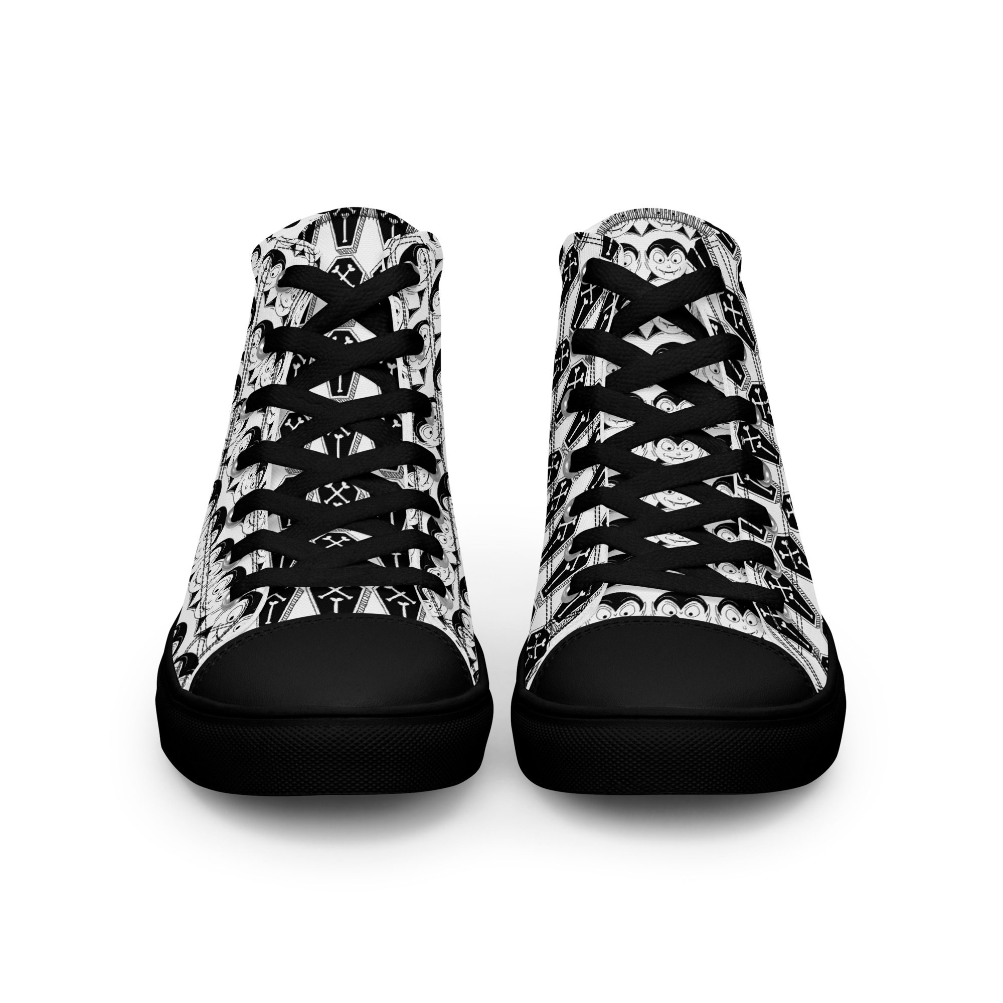 womens high top canvas shoes black front 651fe6d5c4541