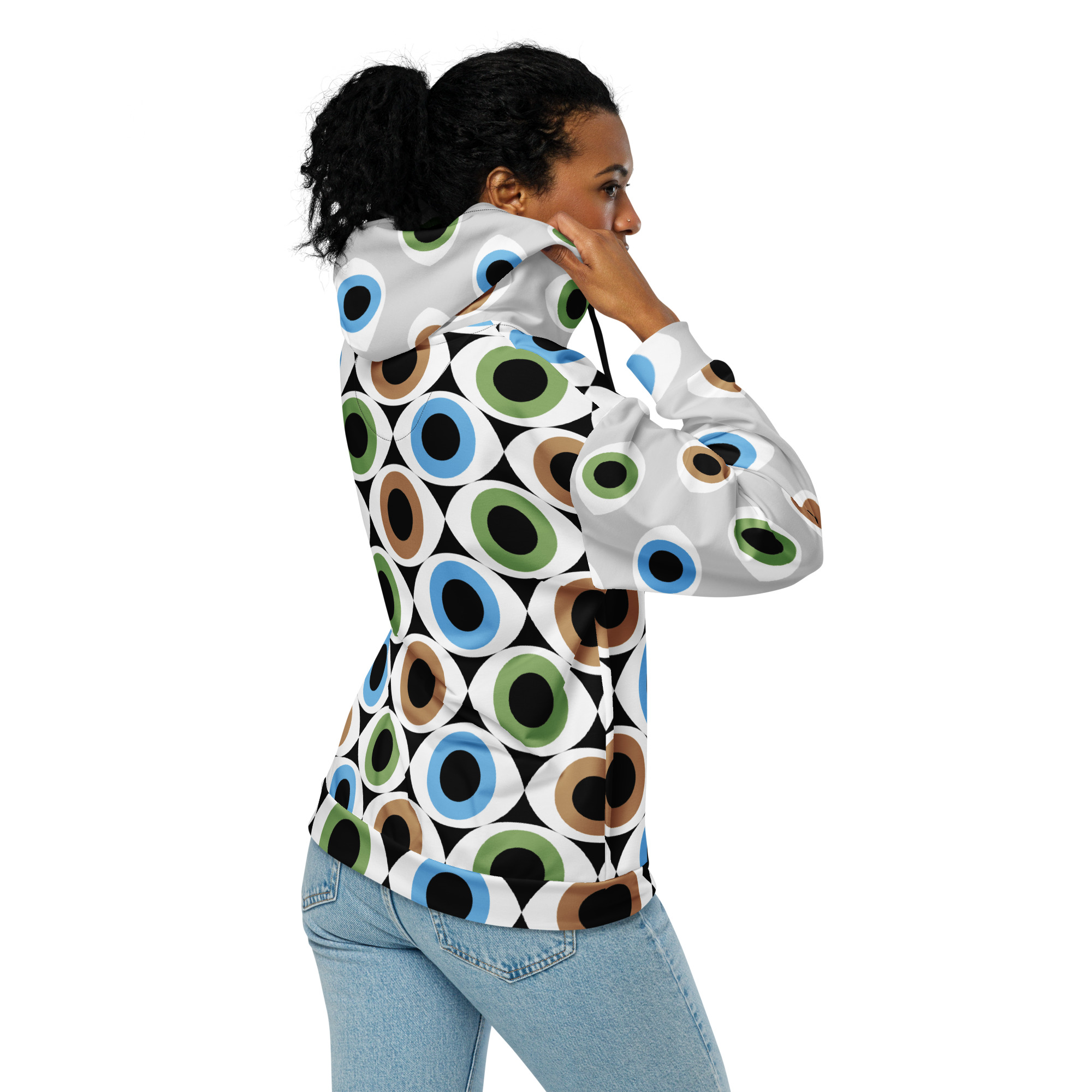 all over print recycled unisex zip hoodie white back 65b167af43ed8